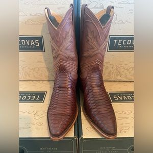 Mens Cowboy Boots Python Size 11 The Barrett Tecovas
